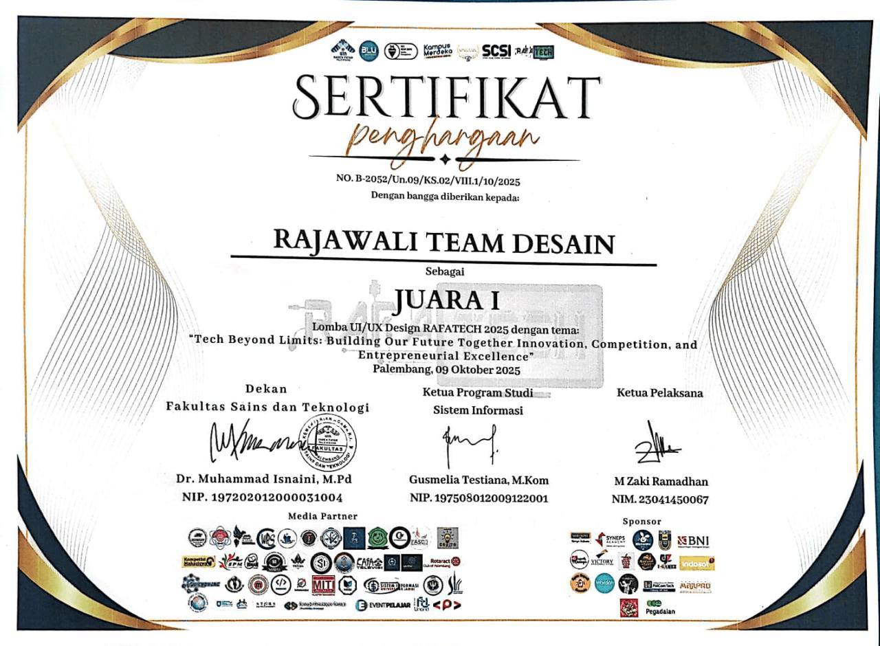 Juara 1 UI/UX Competition
