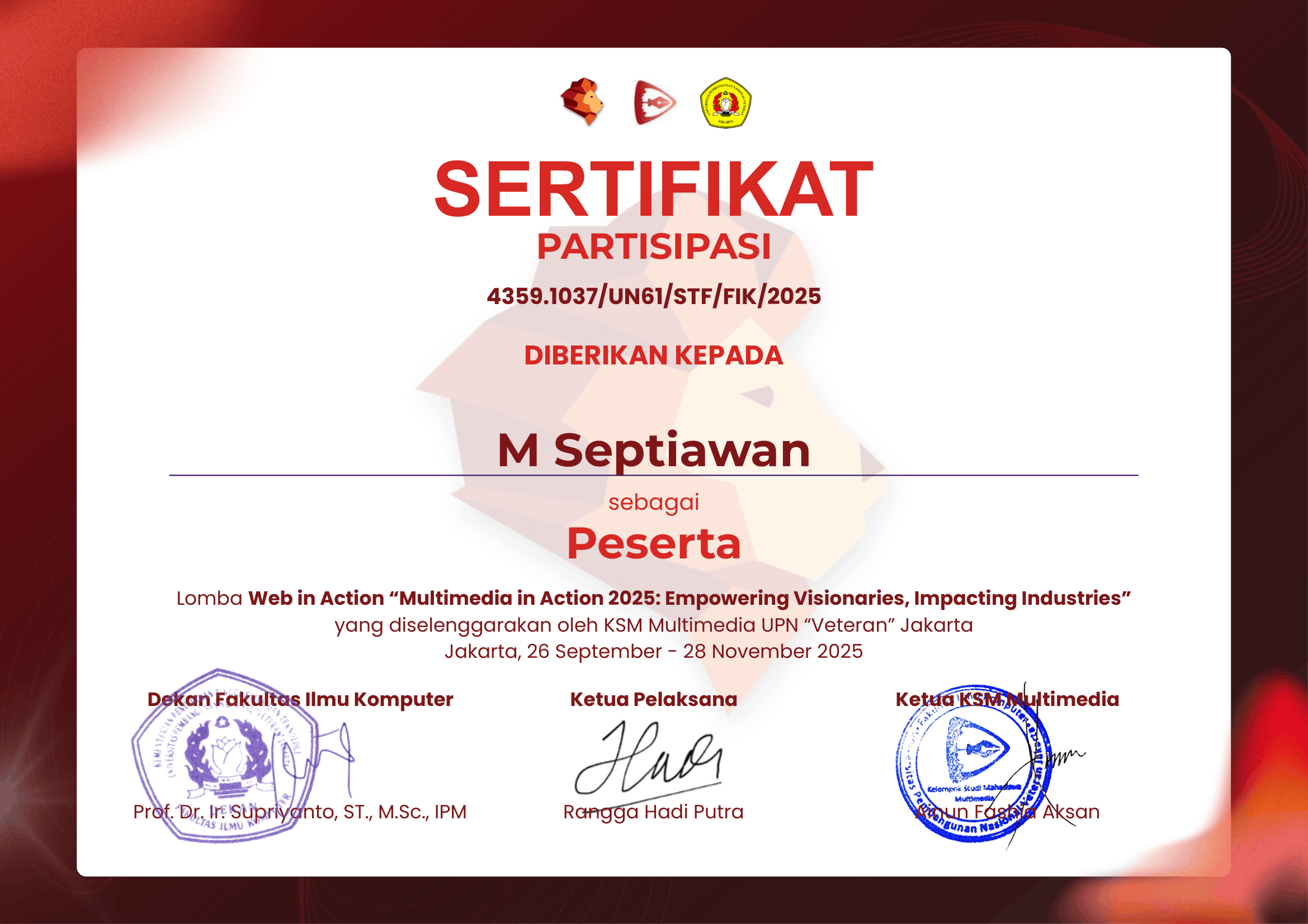 Multimedia Competition Participant